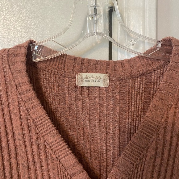 Altar’d State rubbed cropped button front cardigan size S - Picture 4 of 6